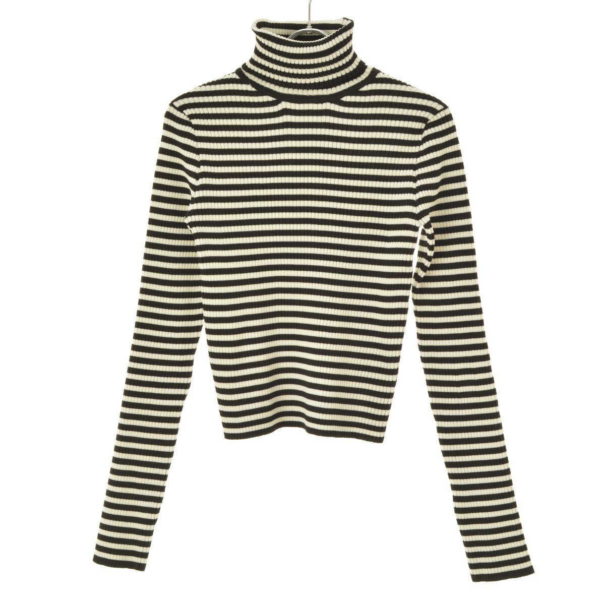【中古】Rafnafボーダータートルネック長袖ニットセーター【cacfahcc-l】