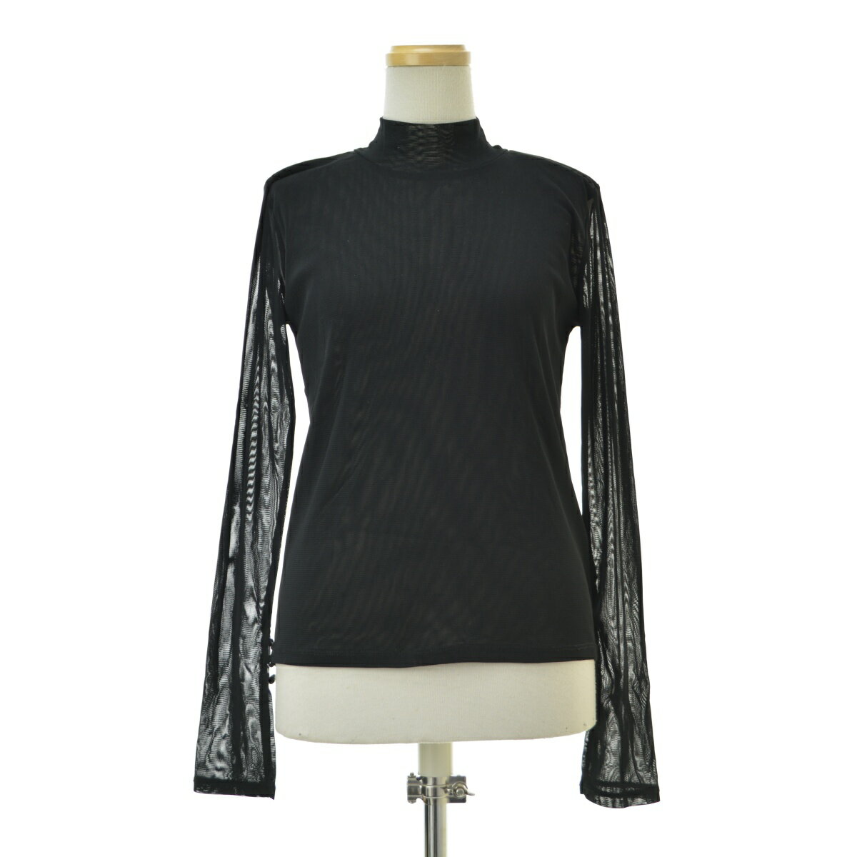 【中古】MOUSSY / マウジー010CAF80-5730 SEE THROUGH HI NECK TOP長袖カットソー【cacfajac-l】