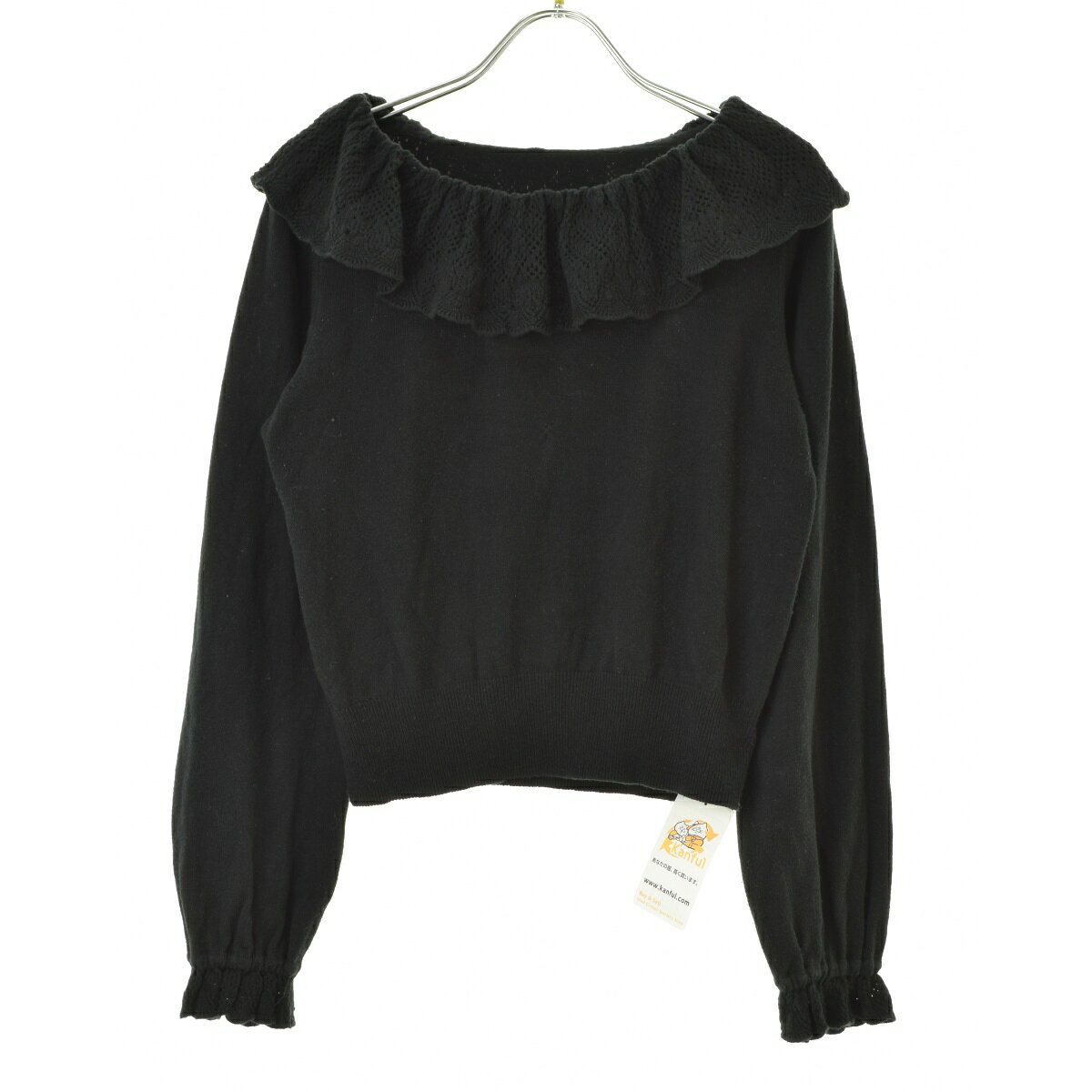 【中古】【期間限定値下げ】an another angelus / アンアナザーアンジェラスフリル長袖ニットセーター【cacfaiai-l】
