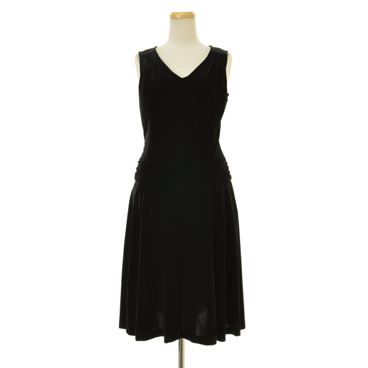 【中古】IENA / イエナベロアノースリーブワンピース【cacfbacb-l】