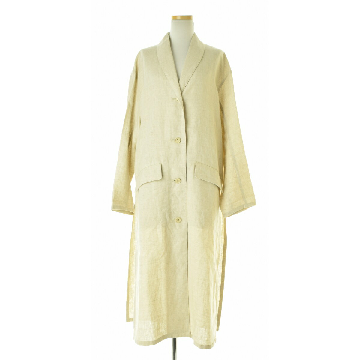 【中古】CHEVRE / シェーブル9073LS Long Coat Linen ロングリネンコート【cacfbabg-l】