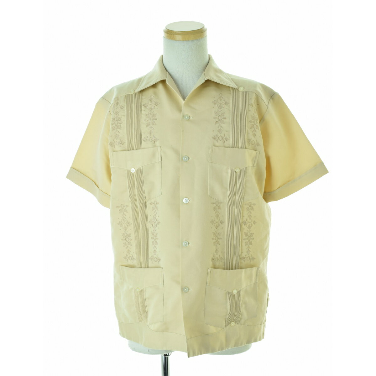【中古】campos70s キューバ半袖シャツ【cacfbaac-m】