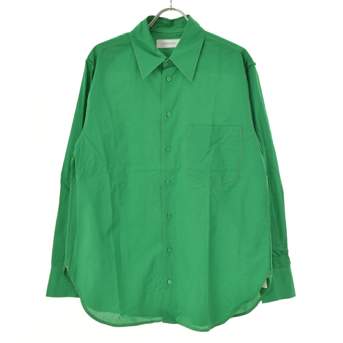 【中古】Simplicite / シンプリシテェ22050700103030 ステッチカラー長袖シャツ【cacfahcj-l】
