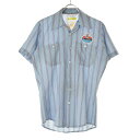 【中古】Unitog70s USA製 ストライプ半袖シャツ【cacebabh-m】