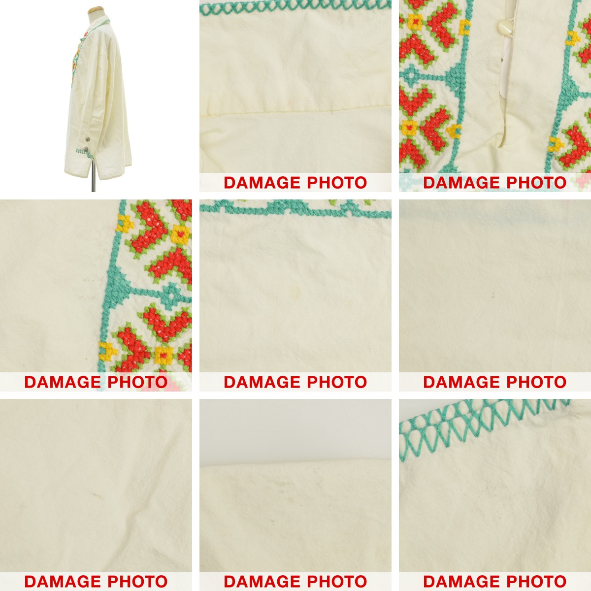 ブランド古着の買取販売カンフルの【中古】VINTAGE / ヴィンテージ刺繍フォークロア長袖チュニック【cacdagaf-l】｜アングル3