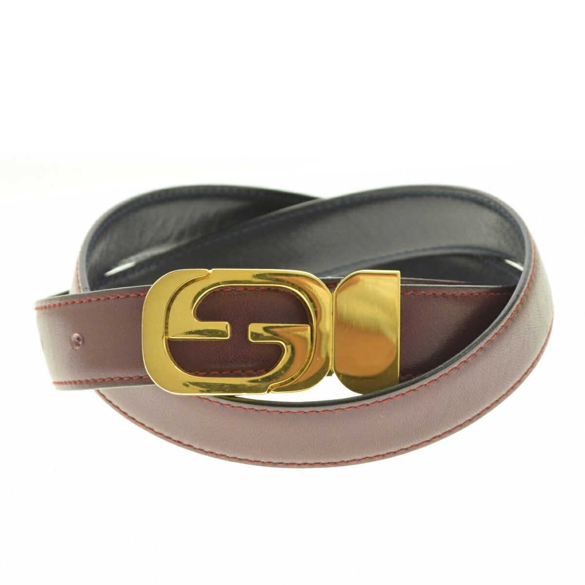 ［美品］グッチ　ディアクレスト　バックル大きめ　ブラウン　ゴールド　50mm ヴィンテージ】グッチ 2way ショルダーバッグ ハンド キャメル レザー