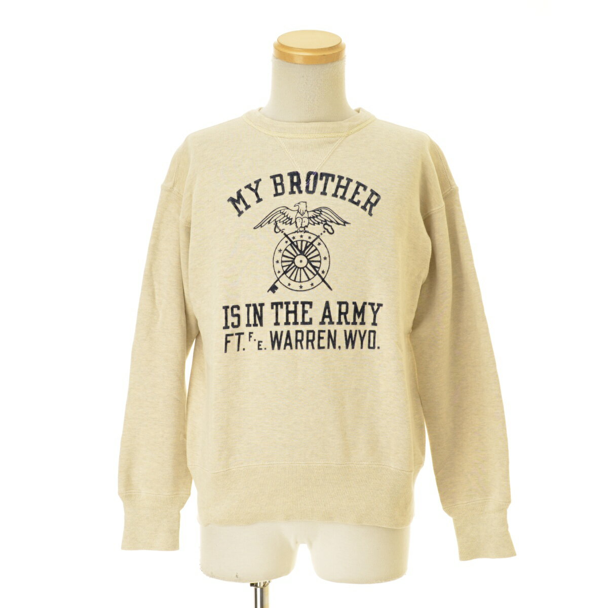 Rakuten - 【中古】WAREHOUSE / ウエアハウス両V MY BROTHER IS IN THE ARMY フロッキー長袖スウェット【cacgaebf-m】