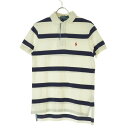 【中古】POLO RALPH LAUREN / ポロ ラルフローレンCUSTOM FIT ボーダー柄半袖ポロシャツ【cacdajbd-m】