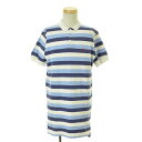 【中古】POLO RALPH LAUREN / ポロ ラルフローレンUSA製 ボーダー柄鹿の子半袖ポロシャツ【cacdajbh-m】