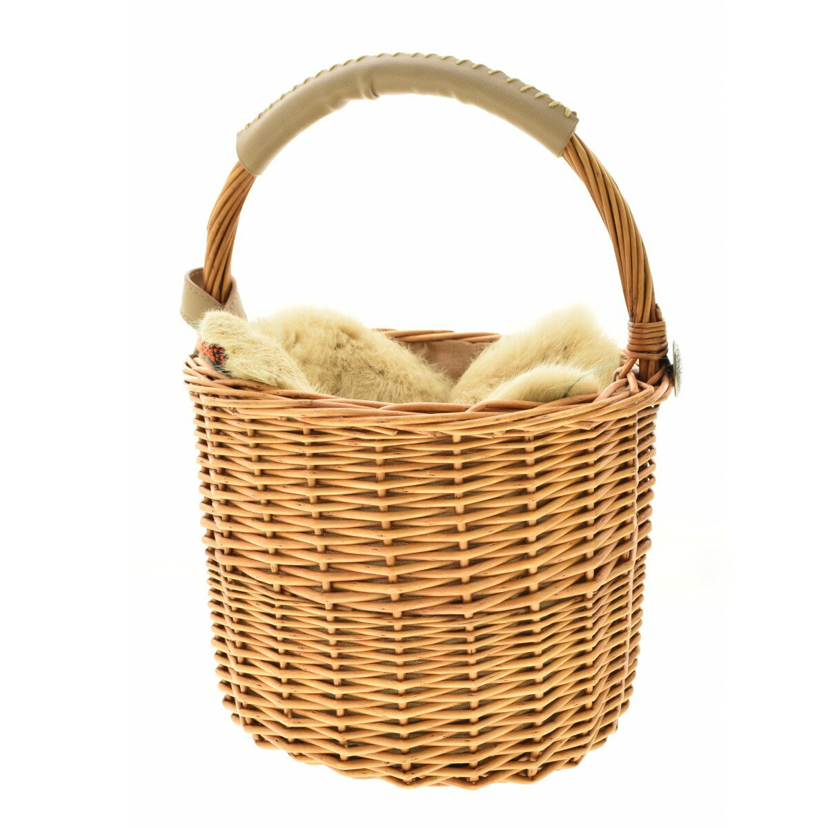 【中古】KAKATOO / カカトゥ柳カゴバッグ ファー付きバッグ【cacfbbah-z】