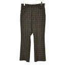 【中古】DRESS / ドレスにしのや BARBER PANTS チェック ブーツカット スラックストラウザーパンツ【cacfacbe-m】(4)
