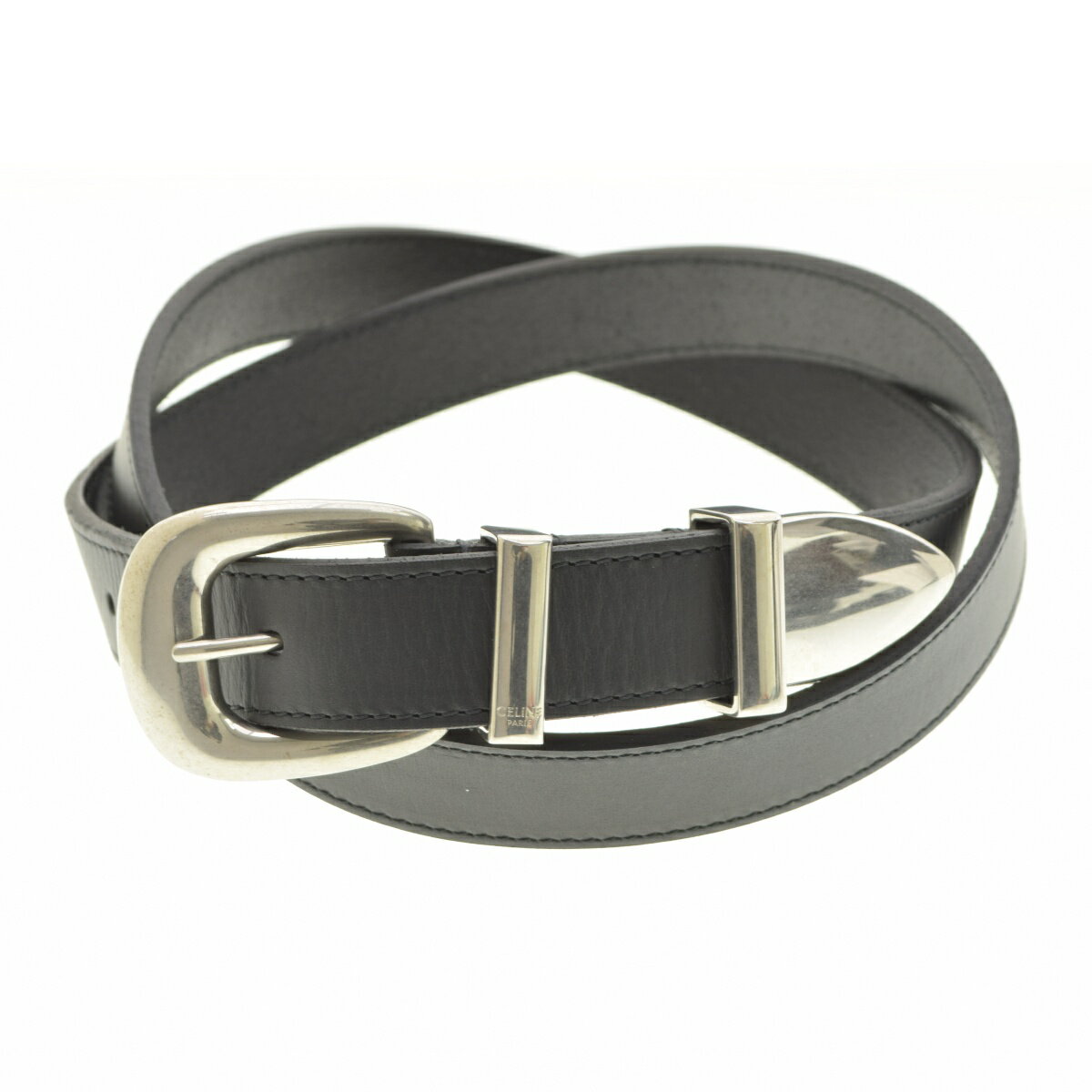 【中古】CELINE / セリーヌ45BBX3ACI.38SI.95 ミディアム 25MM ウエスタンベルト / ヴィンテージカーフスキンベルト【cacgacae-z】