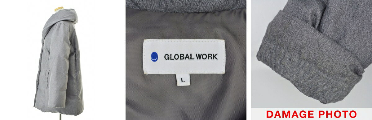 【中古】【期間限定値下げ】GLOBAL WORK / グローバルワークGW718508ADダウンコート【cacgabcg-l】 kanful-11961521 ブランド古着の買取販売カンフル サンプル画像3