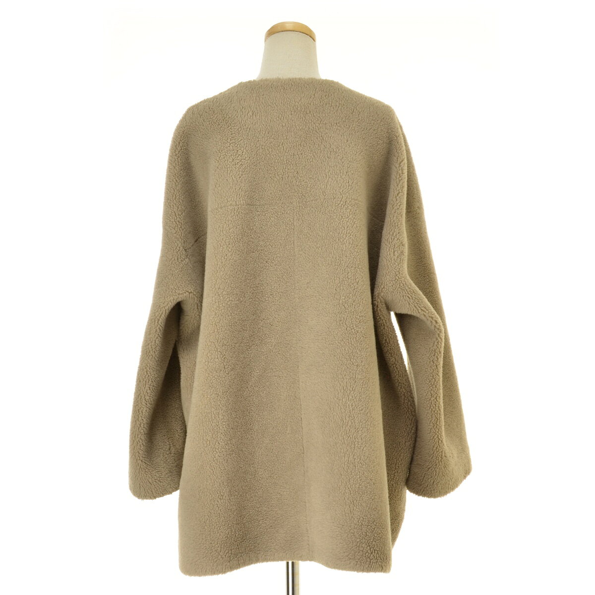 【中古】Mila Owen / ミラオーウェン19AW 09WFJ195103 ノーカラーシャツカーブボアジャケット【cacfbbbi-l】 kanful-11954382 ブランド古着の買取販売カンフル サンプル画像2