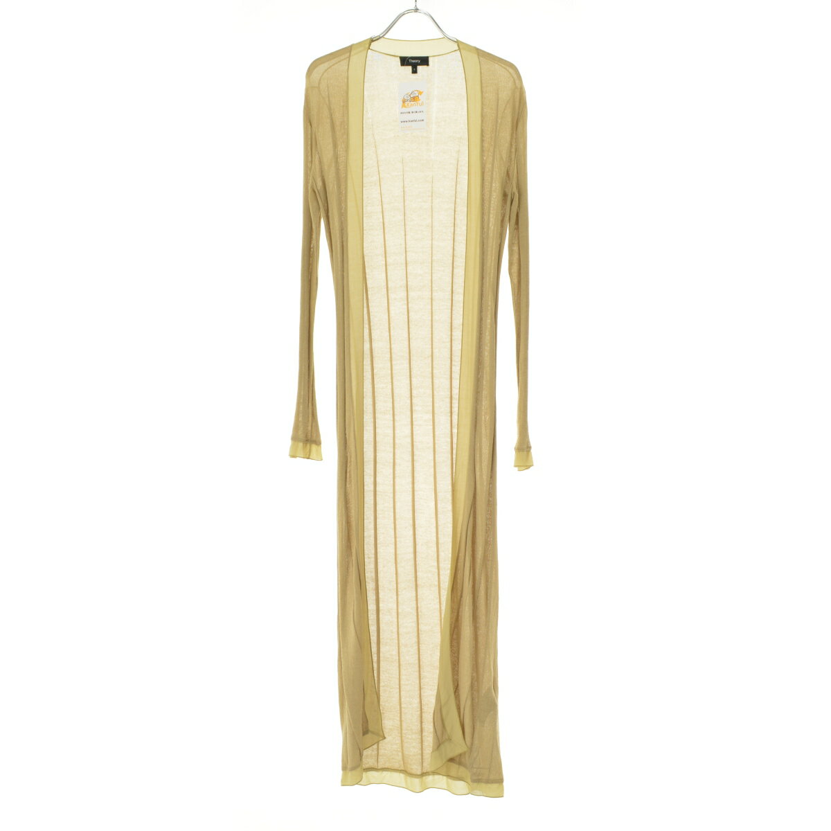 【中古】【期間限定値下げ】Theory / セオリー01-0103726 BEING SUB TRIM LNG CARDI ロングニット長袖カーディガン【cacebbaj-l】