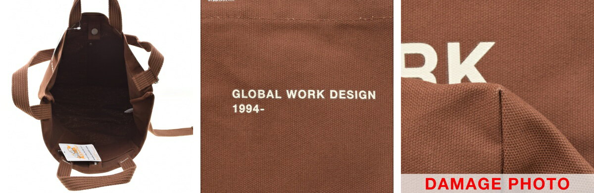 【中古】GLOBAL WORK / グローバルワーク2WAY キャンバストートバッグ【cacgbabg-z】 kanful-11988368 ブランド古着の買取販売カンフル サンプル画像3