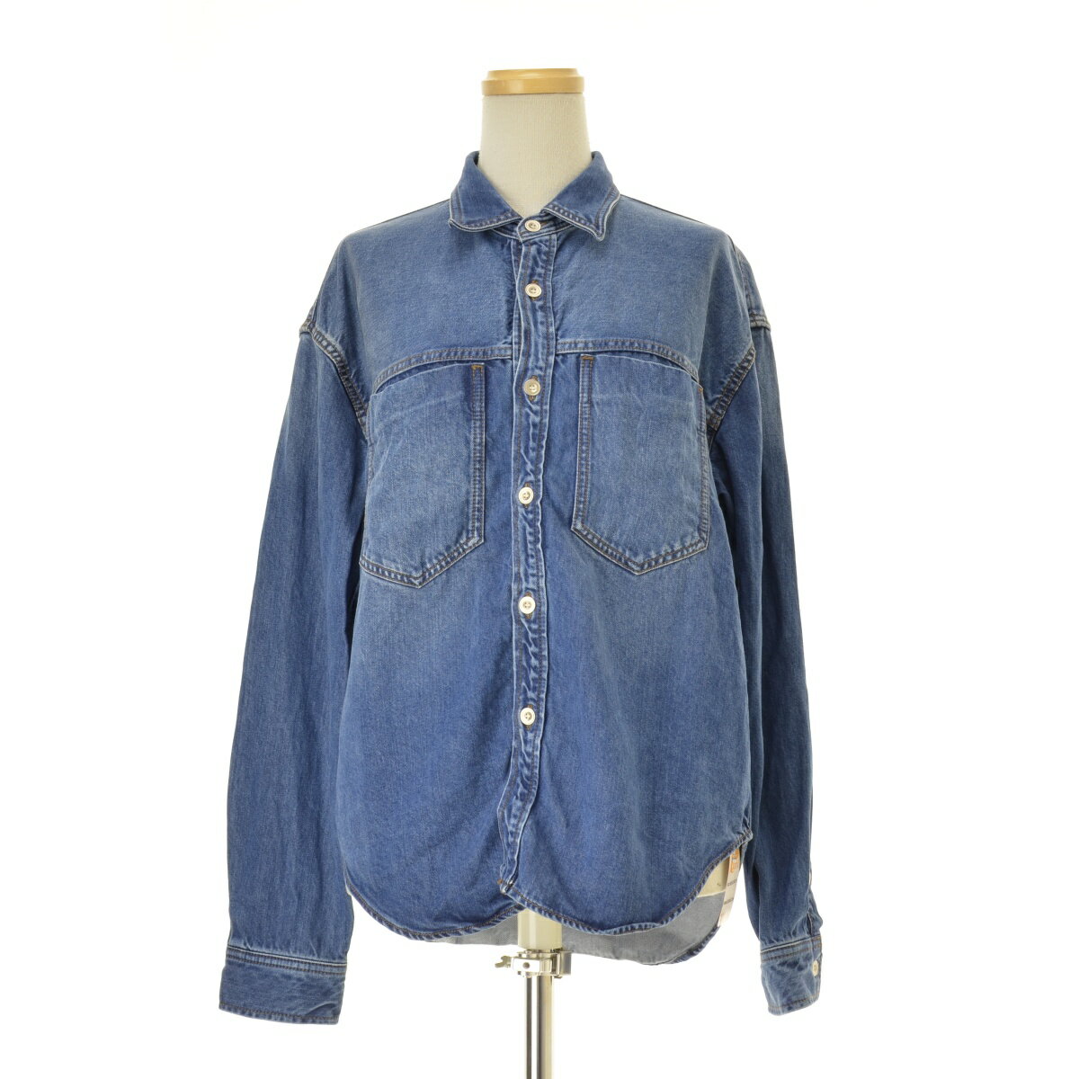 樂天商城 - 【中古】【期間限定値下げ】NOBLE SPICK AND SPAN / ノーブルスピックアンドスパン26SS 26050240101010 フェードカラービッグポケットシャツ長袖シャツ【cacgaebb-l】