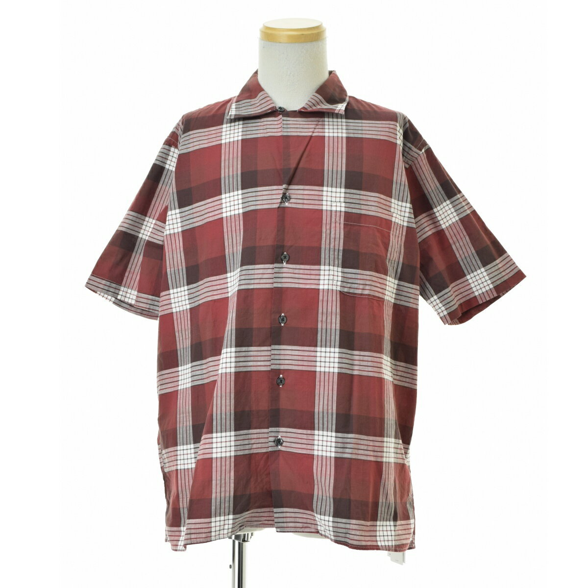 樂天商城 - 【中古】INDIVIDUALIZED SHIRTS / インディビジュアライズドシャツSP SUMMER PLAID SS SHIRT オープンカラー チェック半袖シャツ【cacgaeda-m】