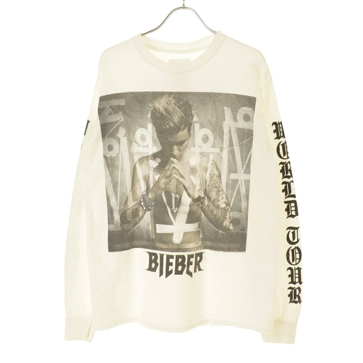 【中古】古着 / フルギJustin Bieber Purpose Tour ジャスティンビーバーユニセックス長袖Tシャツ【cacgafda-l】