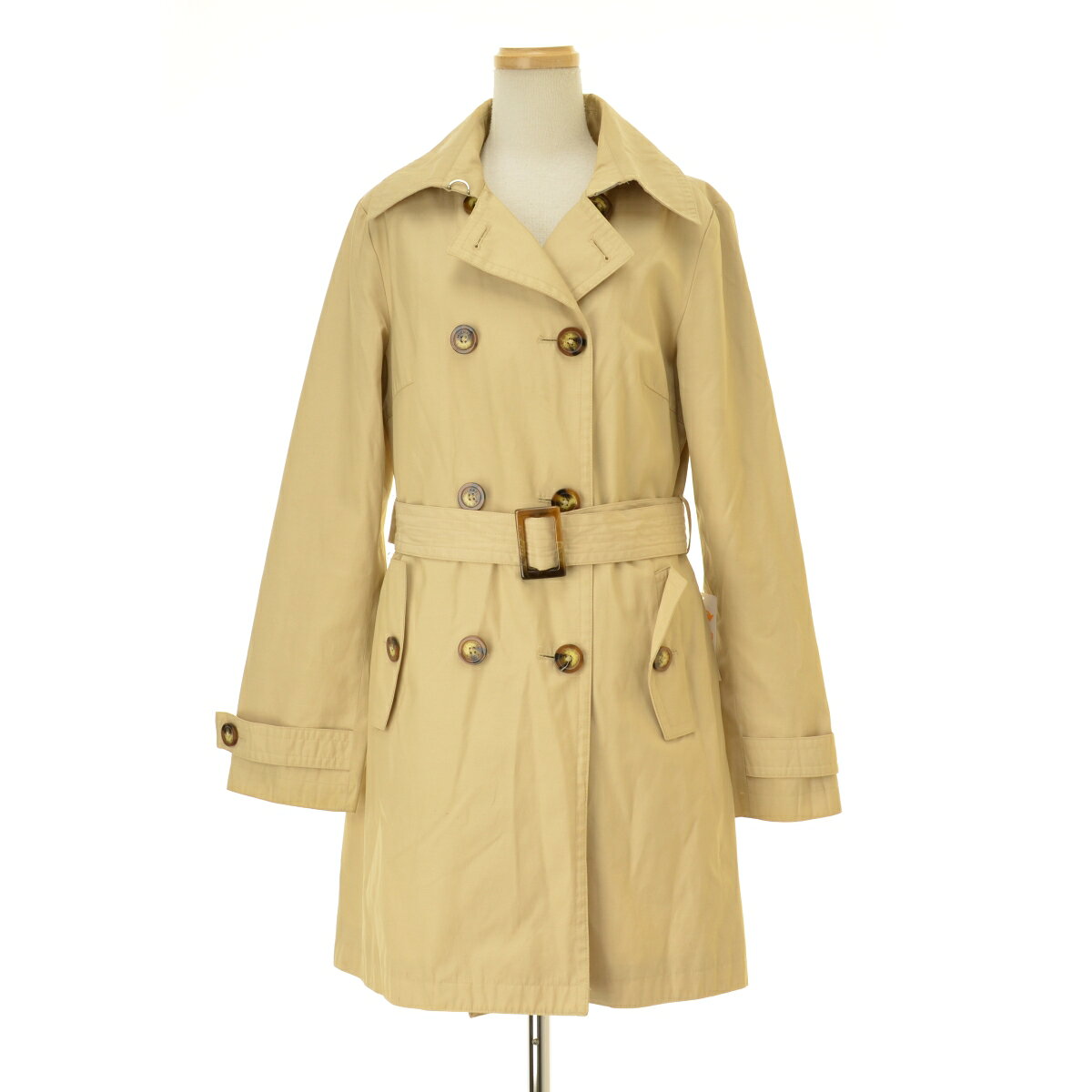 ごんちゃん 未使用品 マイケルコース フード付きトレンチコート ロゴボタン 中古・古着通販】MICHAEL KORS (マイケル・コース) ロゴベルトトレンチ