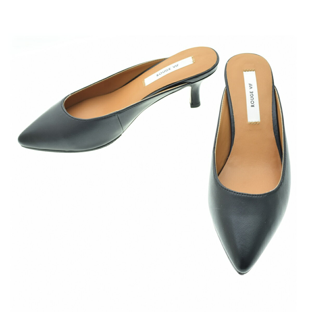 【中古】【期間限定値下げ】Rouge vif / ルージュヴィフポインテッドトゥ ヒールミュール【caceaibd-z】