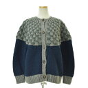 【中古】PARICI / パーリッシィネパール手編み 格子柄求心カーディガン長袖カーディガン【cacfahbi-l】
