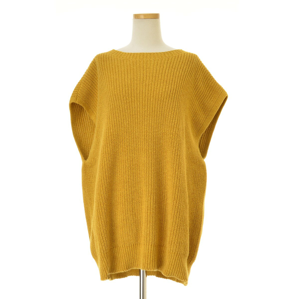 Three-Quarter Knit - 【中古】【期間限定値下げ】Baserange / ベースレンジコットンノースリーブニット【cacgacbg-l】