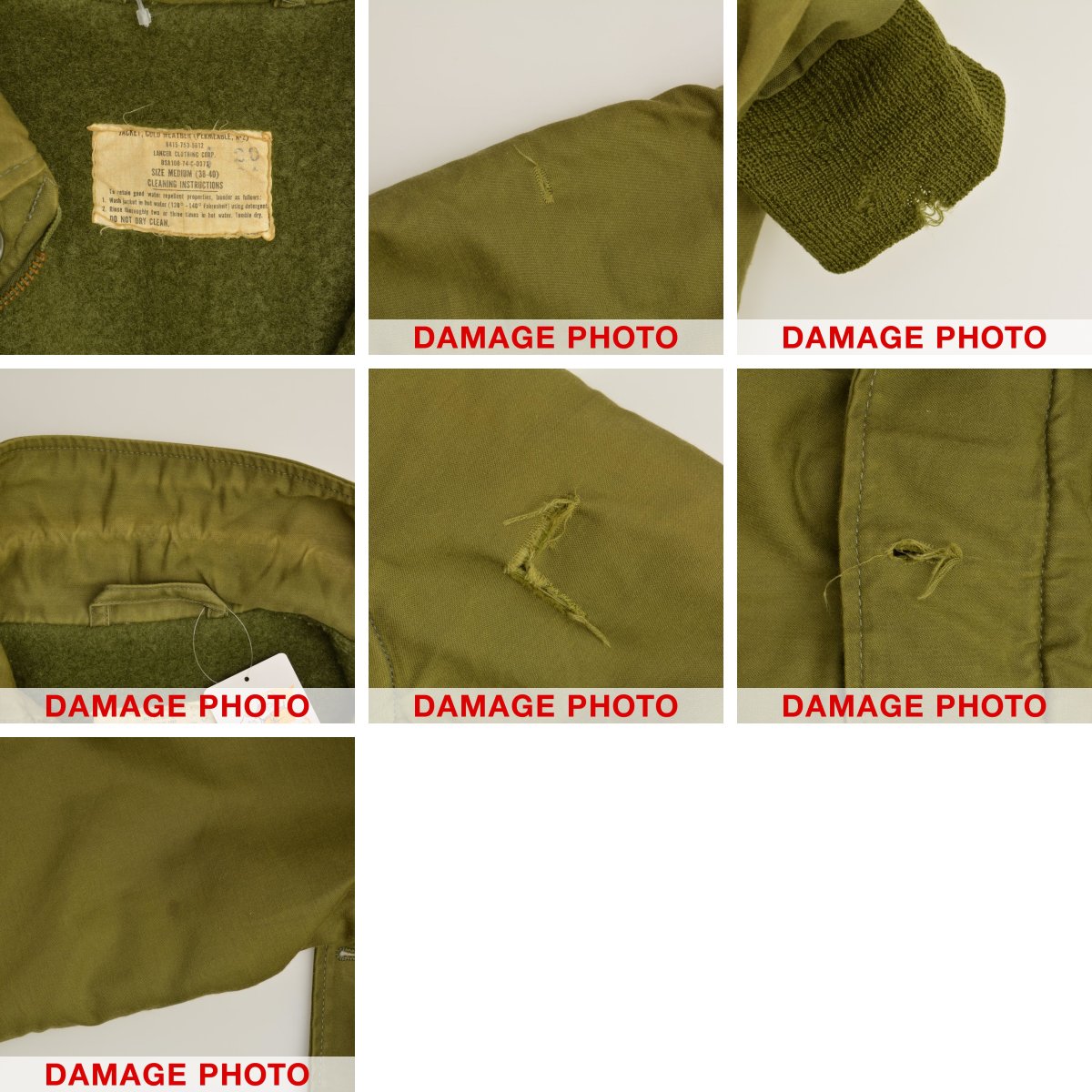 【中古】US NAVY / ユーエスネイビー70s LANCER CLOTHING社製 A-2 デッキジャケット【caceafbc-m】