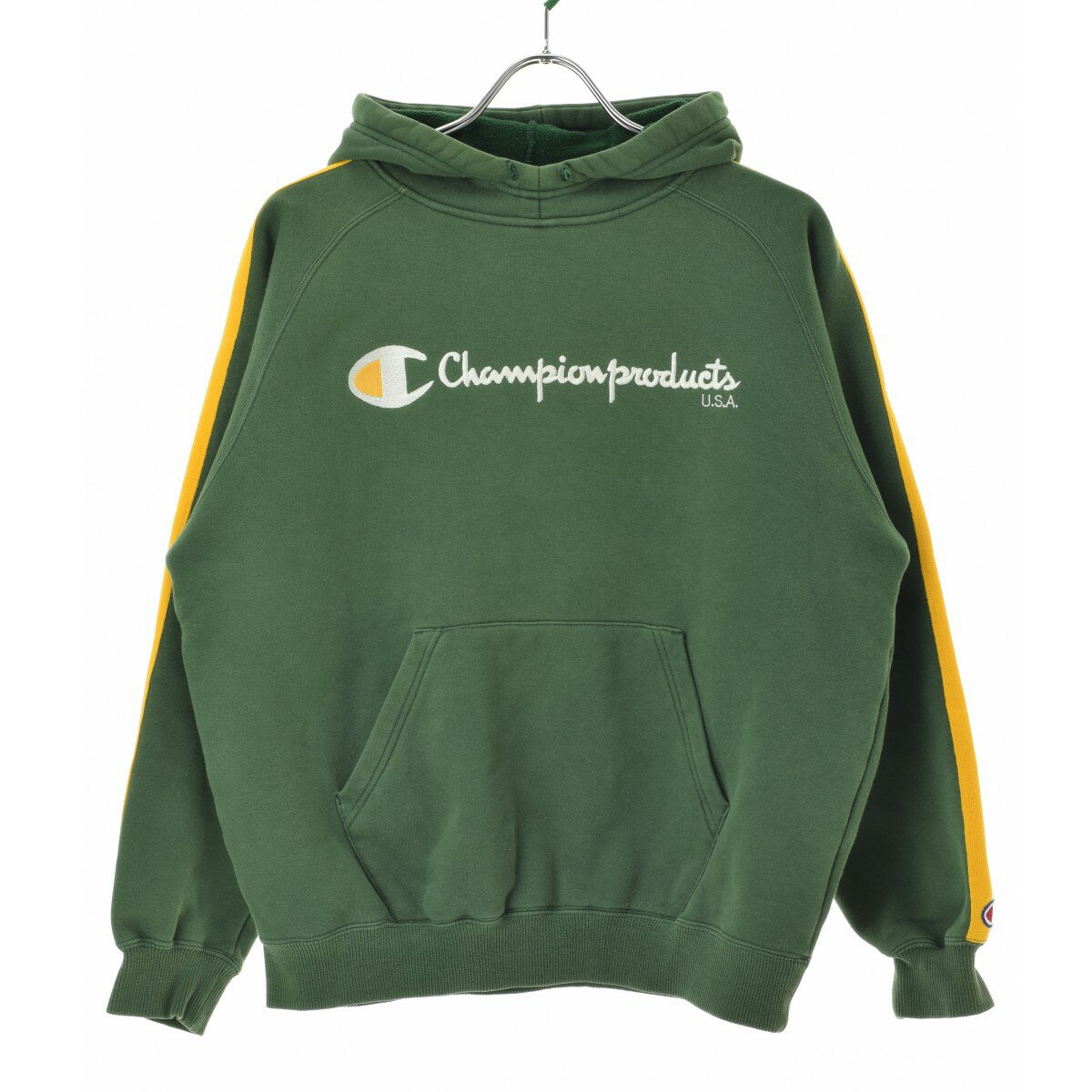 【中古】CHAMPION / チャンピオン90s 日本製 ラインスウェットパーカー【caceafca-m】