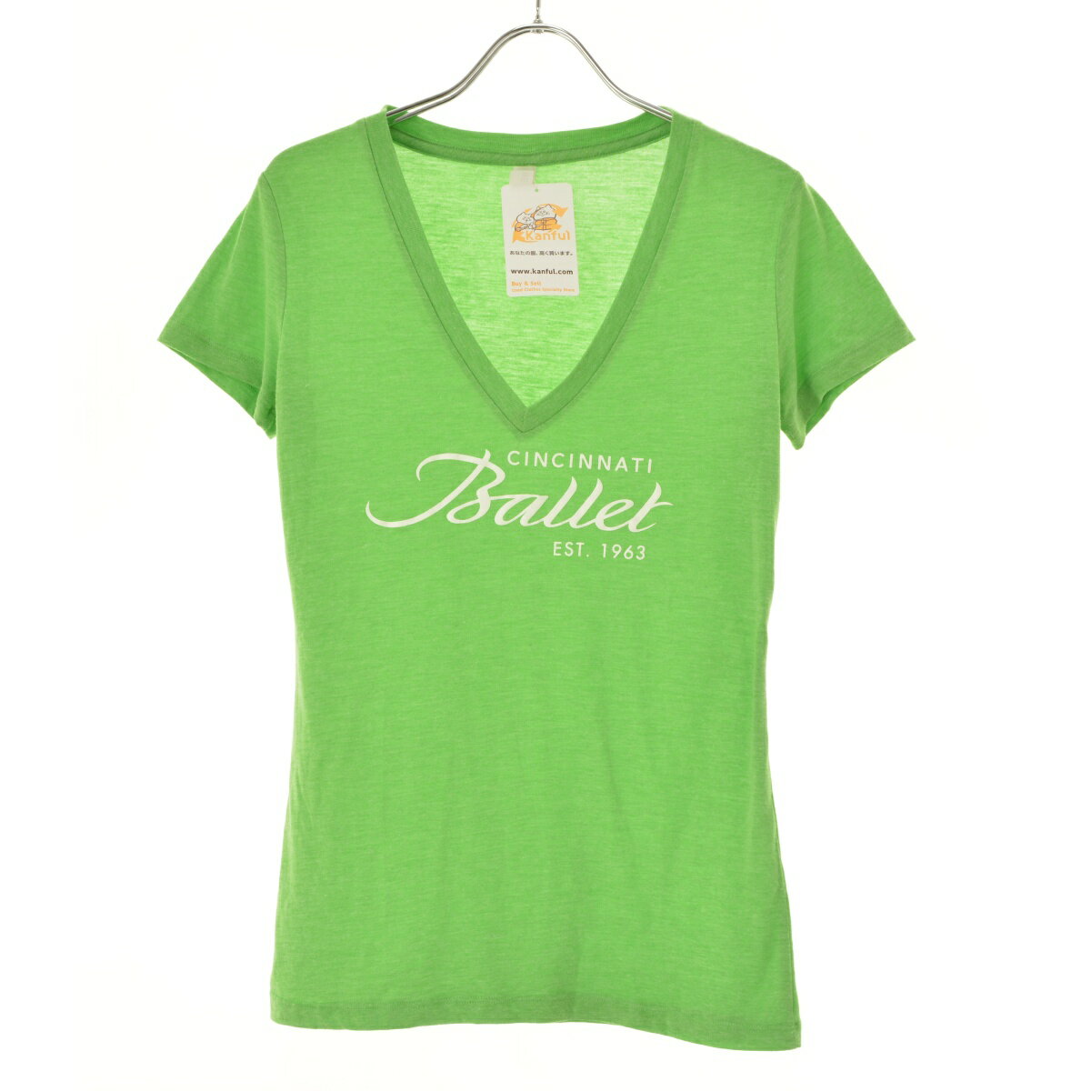 Rakuten - 【中古】BELLAプリントVネック半袖Tシャツ【cacfajcf-l】