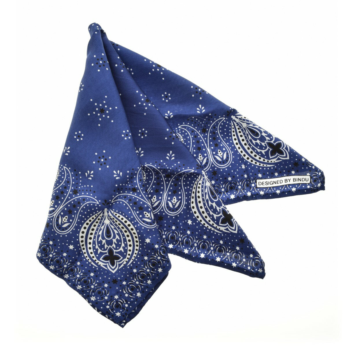 【中古】【期間限定値下げ】Binduペイズリーシルクスカーフ【cacfahce-z】