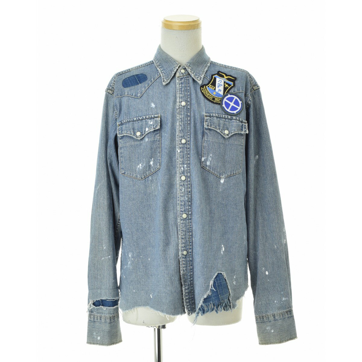 JOHNBULL ジョンブル ヴィンテージデニム LL リペア エイジング加工 50 