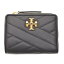 【中古】TORY BURCH / トリーバーチ153121 Kira Chevron Bi-Fold Wallet キラシェブロン バイフォールド財布【caceadai-z】