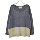 【中古】【期間限定値下げ】Esquilo Branco. / エスキロブランコ2トーン ネップ長袖ニットセーター【cacfacbe-l】(4)