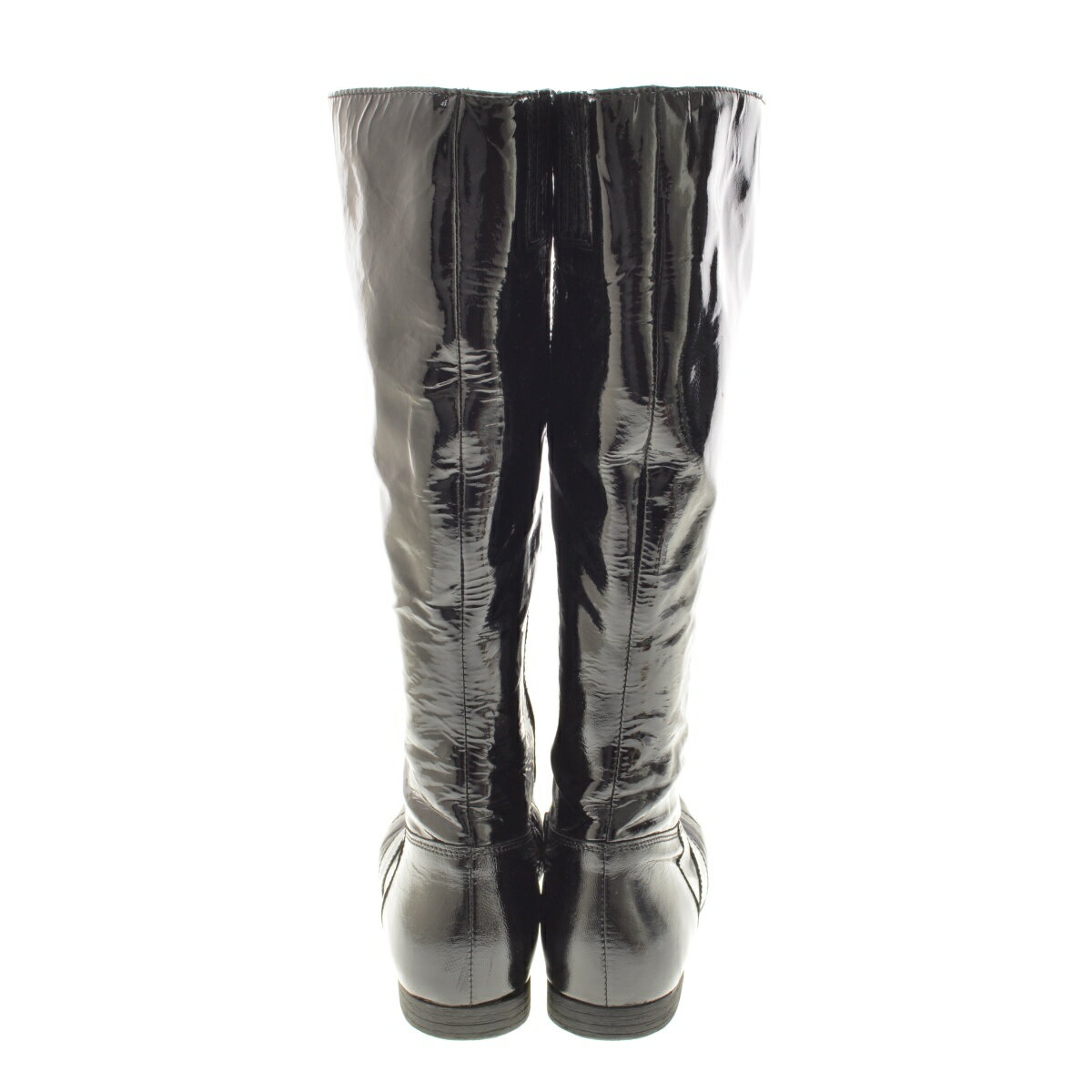 【中古】【期間限定値下げ】Ferieパテントサイドジップブーツ【cacdbbbg-z】