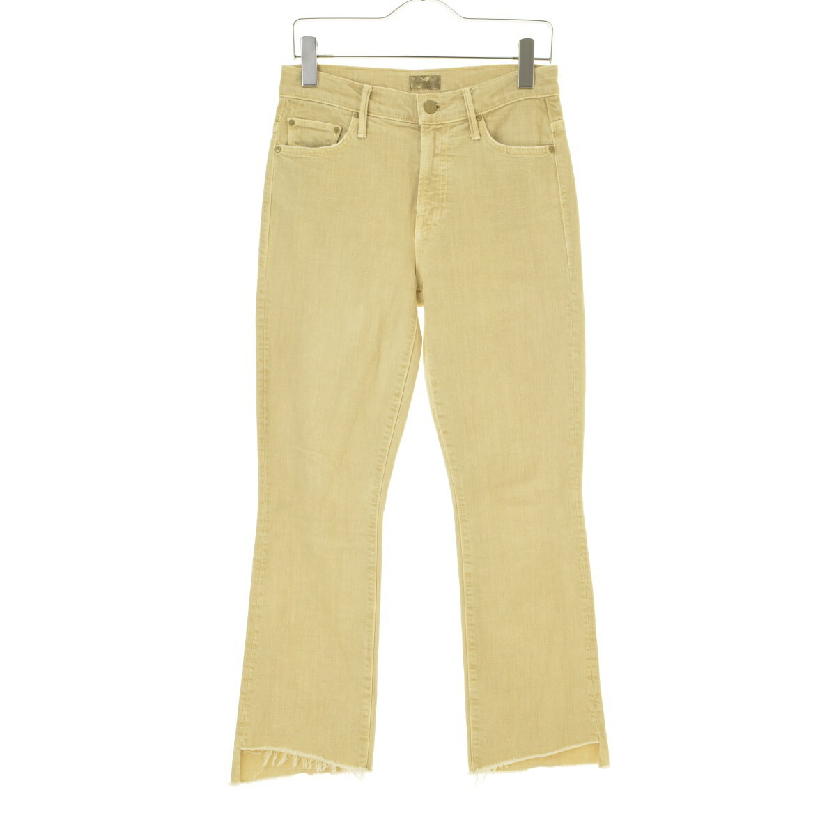 【中古】MOTHER DENIM / マザー1157-544 SAND BEIGE INSIDER CROP STEP FRAYデニムパンツ【送料無料】【cacbbcbe-l】