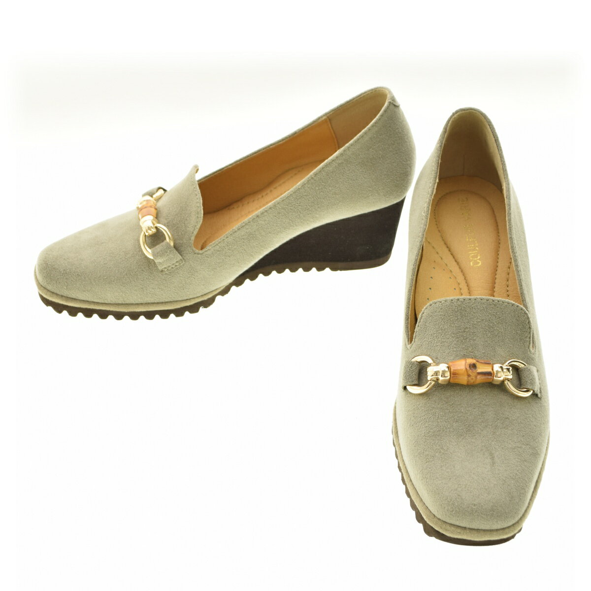 【中古】COULEUR VARIE / クロールバリエウェッジソールパンプス【cacfbccb-z】