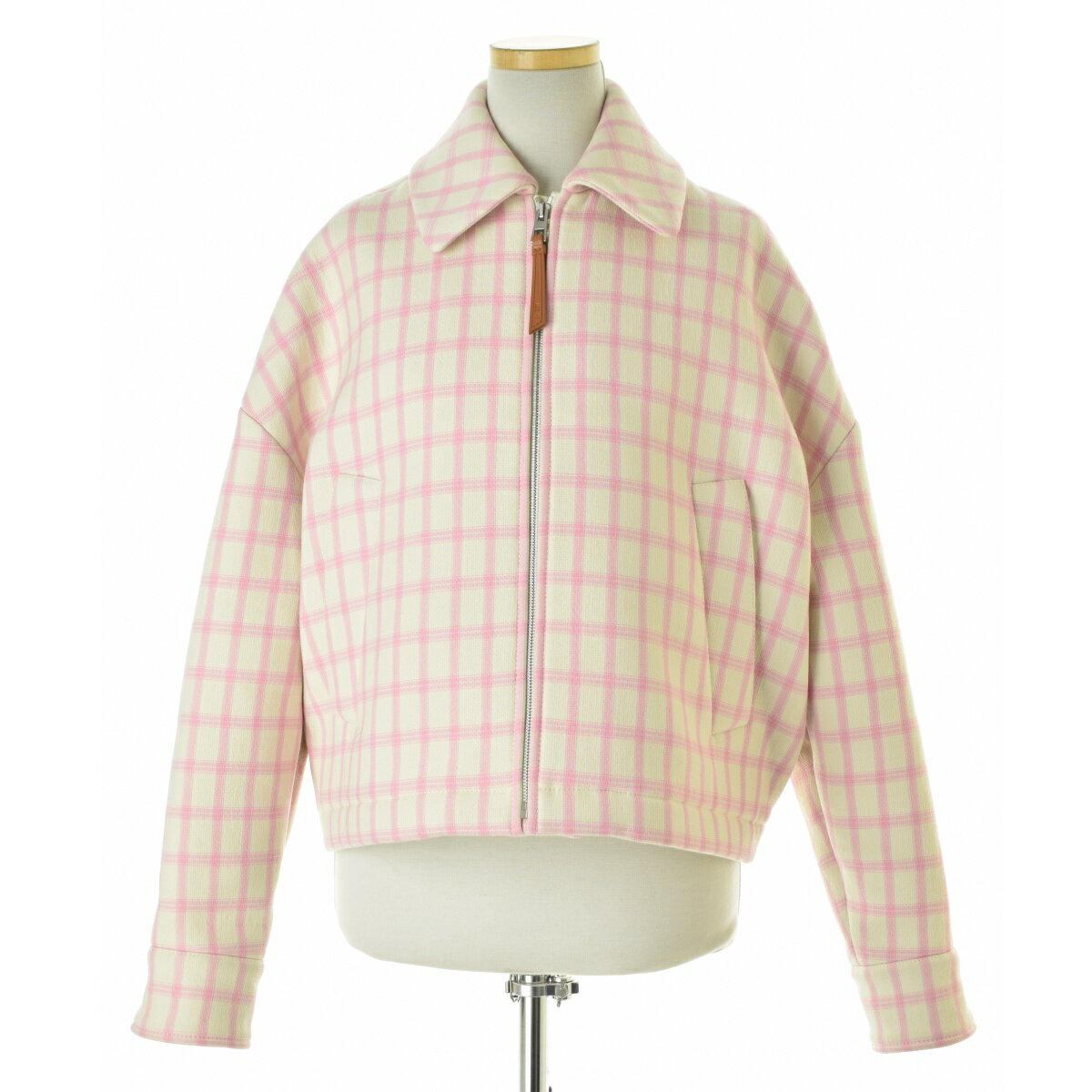 樂天商城 - 【中古】LOEWE / ロエベ25SS S359Y02XDB ウールブレンド チェック ブルゾンウールジャケット【cacgadcf-l】