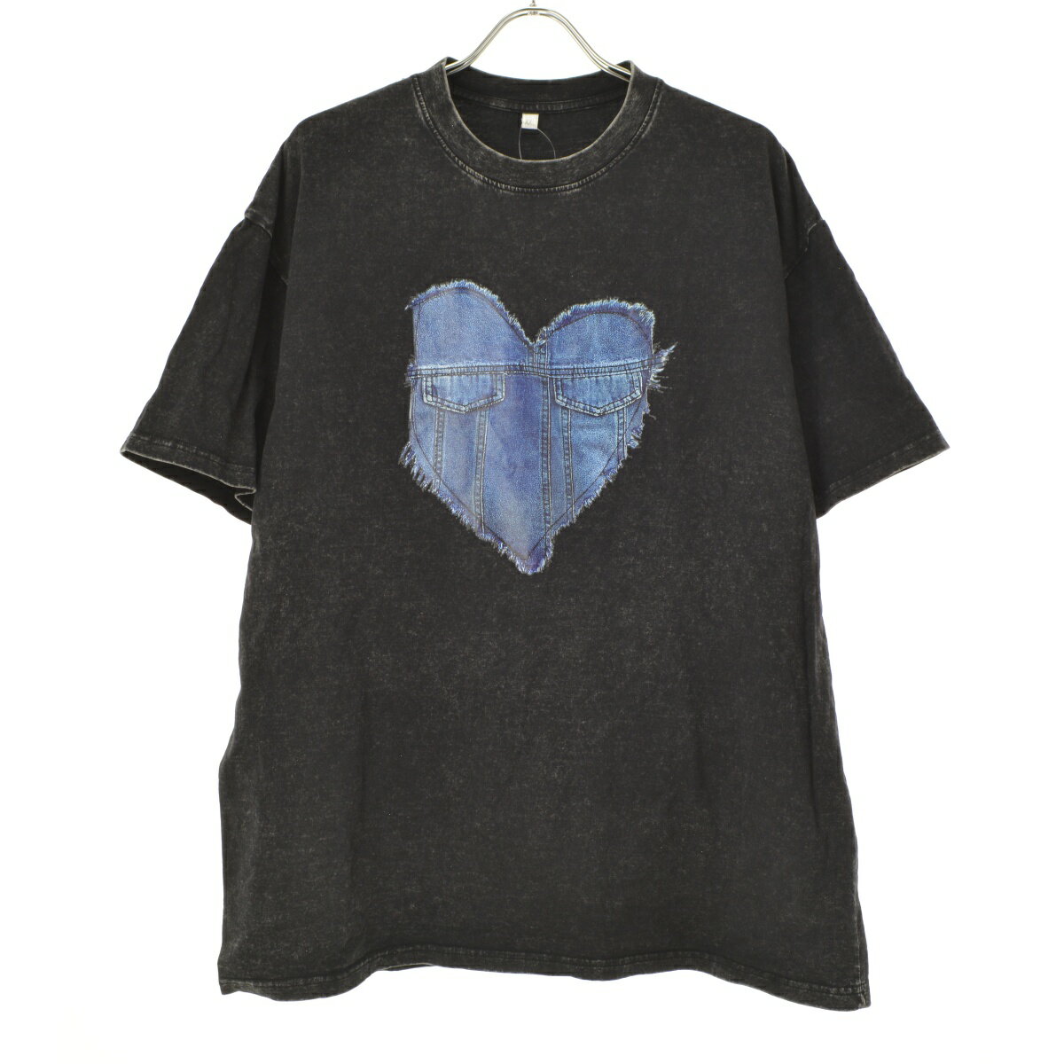 Rakuten - 【中古】古着 / フルギハートデニムプリント半袖Tシャツ【cacgadaj-m】