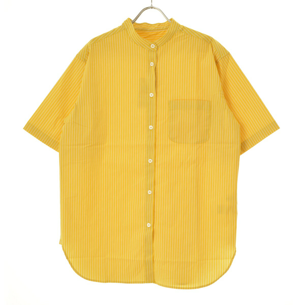 Sleeveless - 【中古】【期間限定値下げ】Alma DESIGN / アルマ デザインバンドカラー オーバーサイズシャツ半袖シャツ【cacfajbj-l】