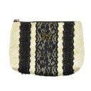 【中古】ANNA SUI / アナスイミラー付 レース コスメ 化粧ポーチ【cacfadai-z】