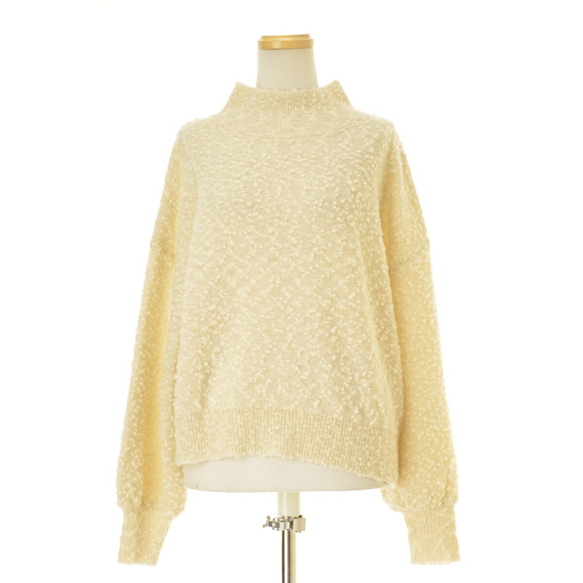 【中古】l'atelier du savon / アトリエ ドゥ サボン25AW 7301KN006252 きらっとしたニット ハイネックプルオーバー長袖ニットセーター【cacgacca-l】
