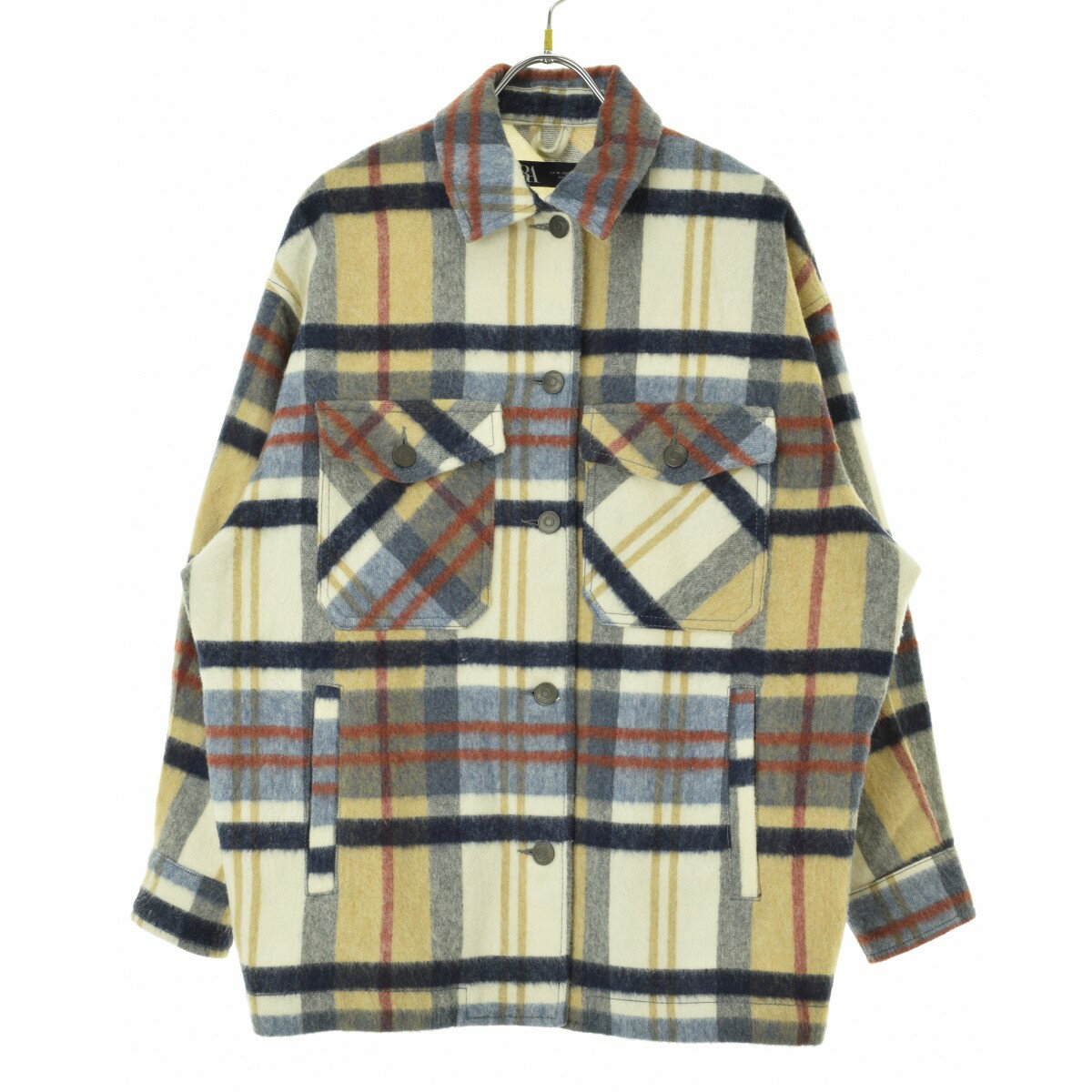 【中古】【期間限定値下げ】ZARA / ザラチェックネル シャツジャケットジャケット【cacfabcc-l】