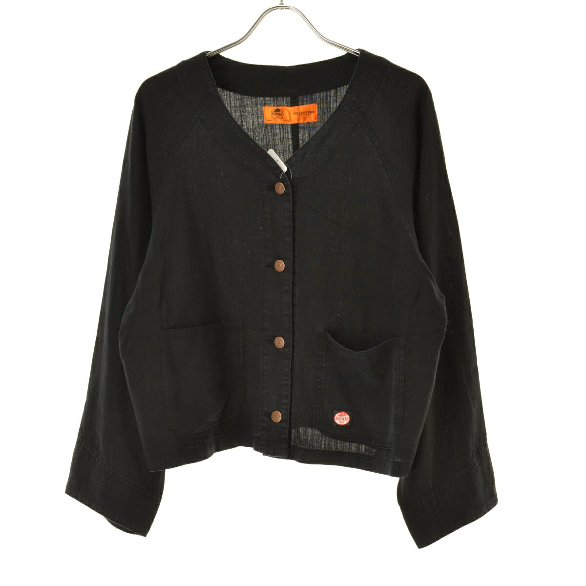 【中古】RED KAP × FREAK'S STORE / レッドキャップ × フリークスストア別注 RK7533 リネンレーヨンノーカラーVネックジャケットジャケット【cacgafda-l】