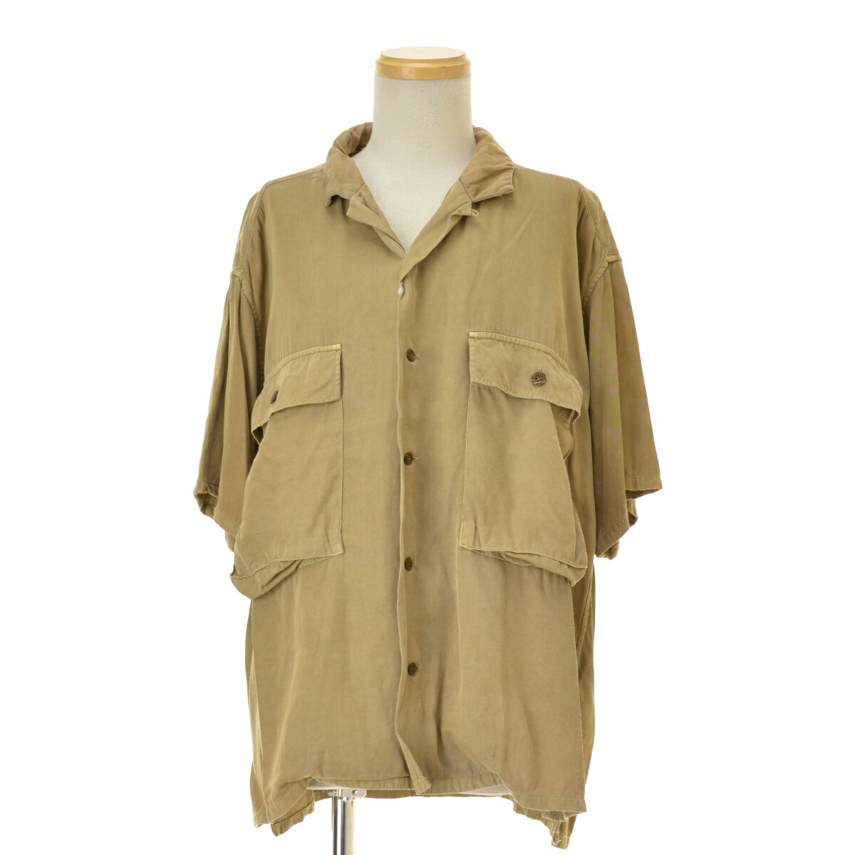 樂天商城 - 【中古】NIGEL CABOURN / ナイジェルケーボン25SS 80510011202 ARMY SHIRT S/S - RAYON PIGMENT半袖シャツ【cacfbaaj-m】