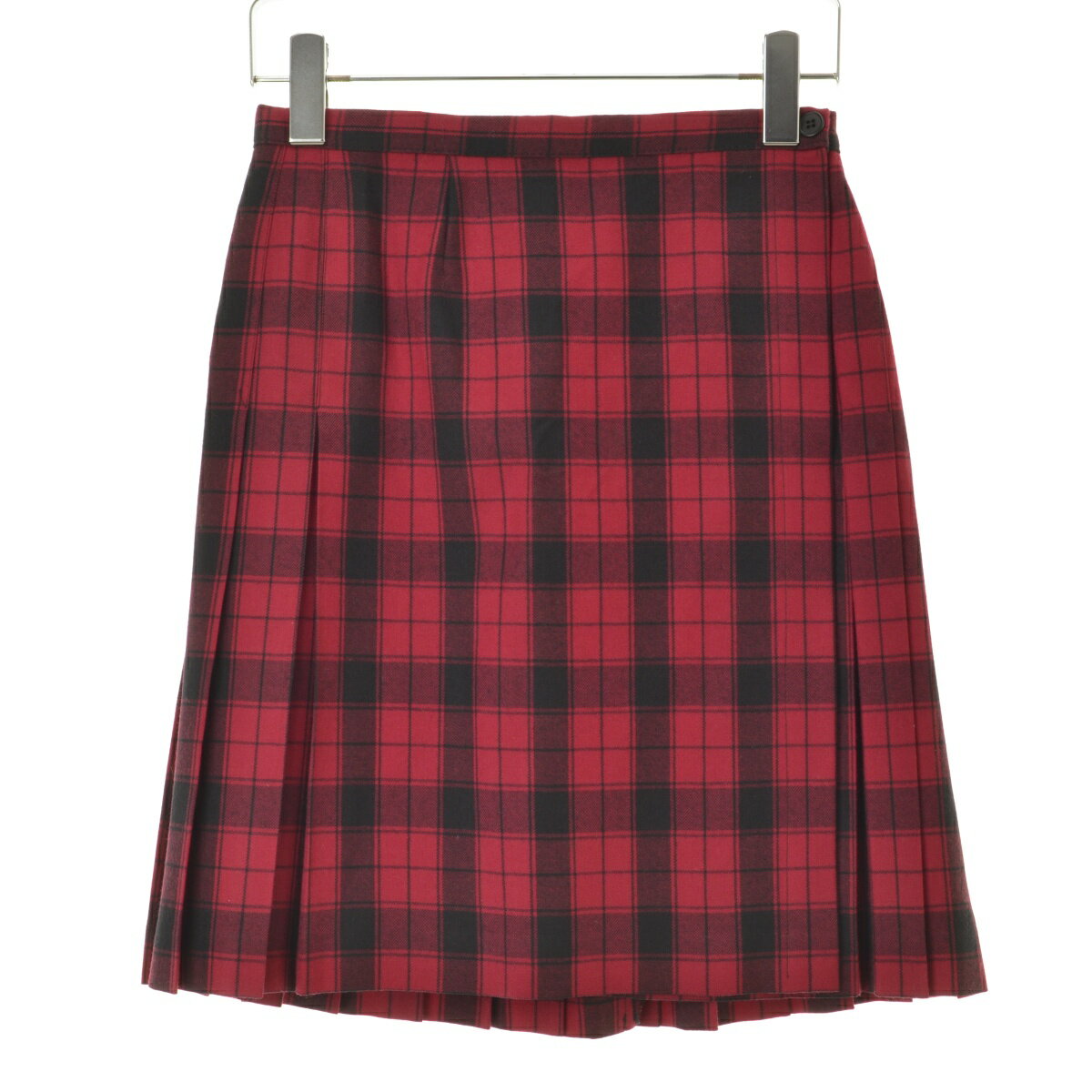 Rakuten - 【中古】Laura ashley / ローラアシュレイウールチェックプリーツ ラップ巻スカート【cacdbcca-l】