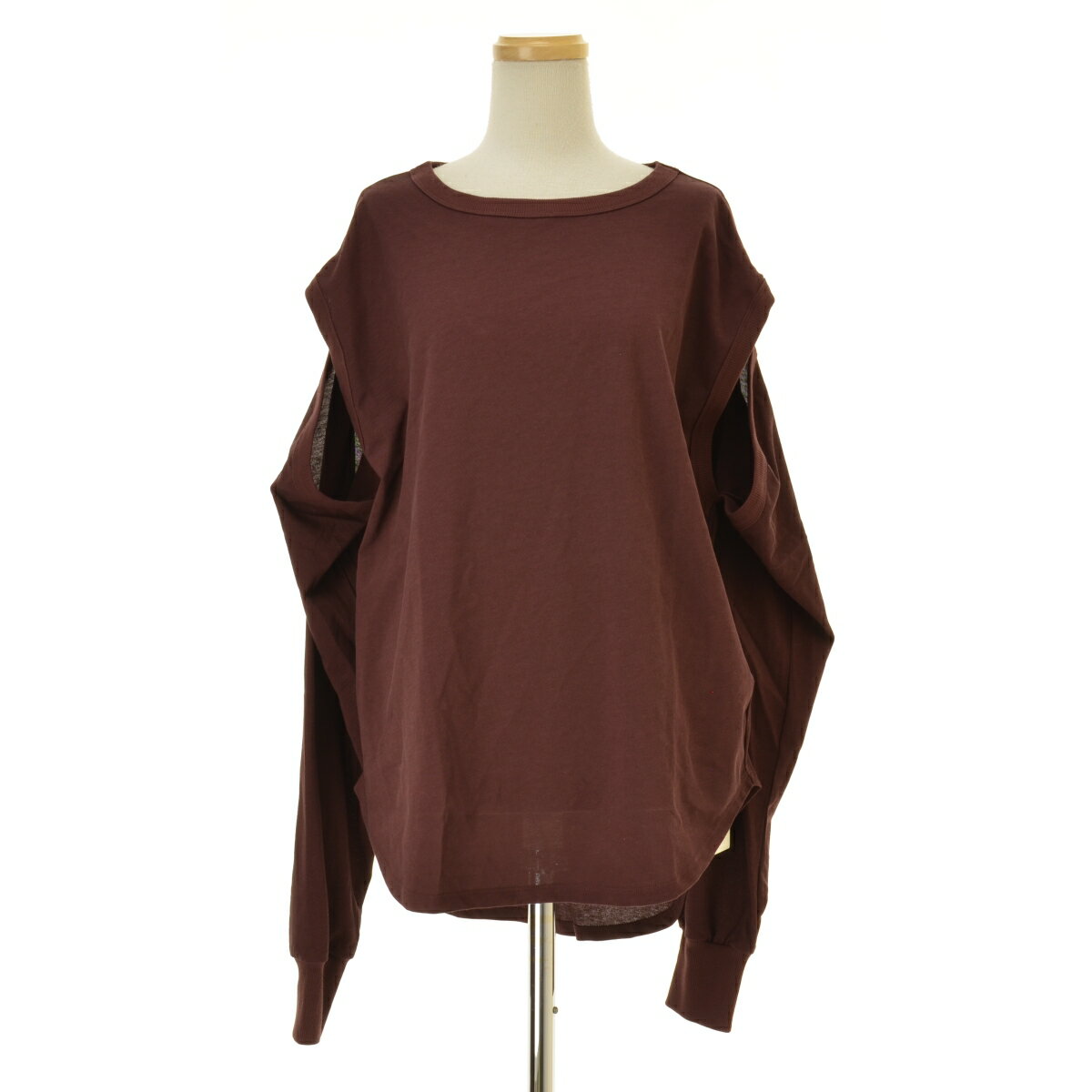 【中古】INSCRIRE × 6 (ROKU) UNITED ARROWS / アンスクリア × ロク25AW I25AW-CUT1212 HOLE LONG SLEEVE T-SHIRT長袖カットソー【cacfbbca-l】