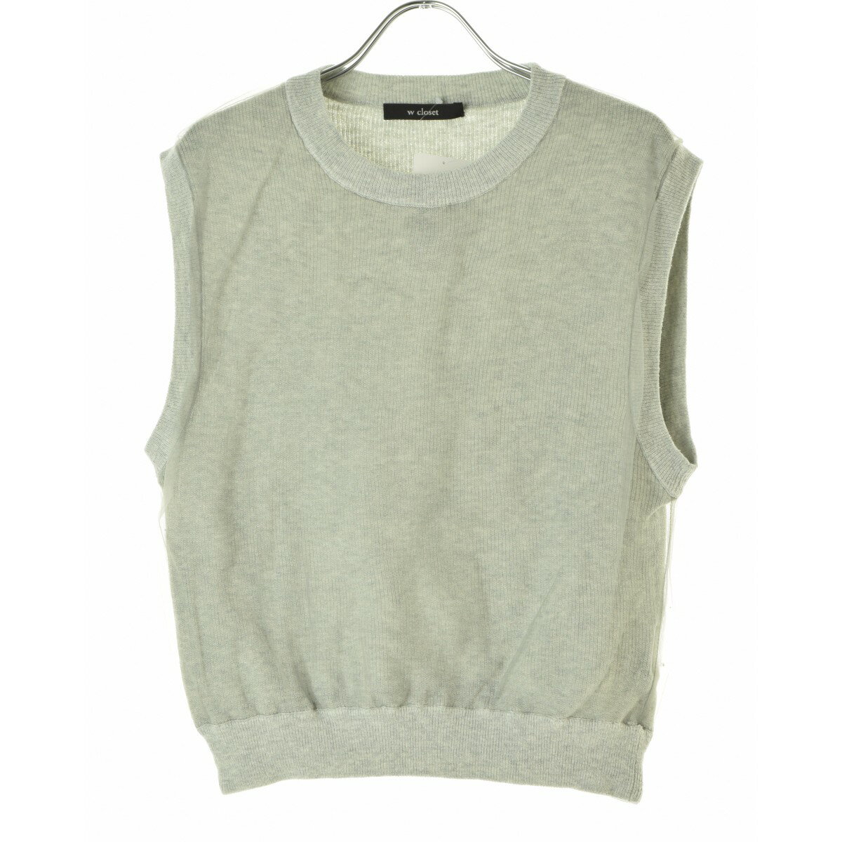 【中古】w closet WEARS INC / ダブル クローゼットウェアーズインク272291 チュールノースリーブニット【cacgadcf-l】