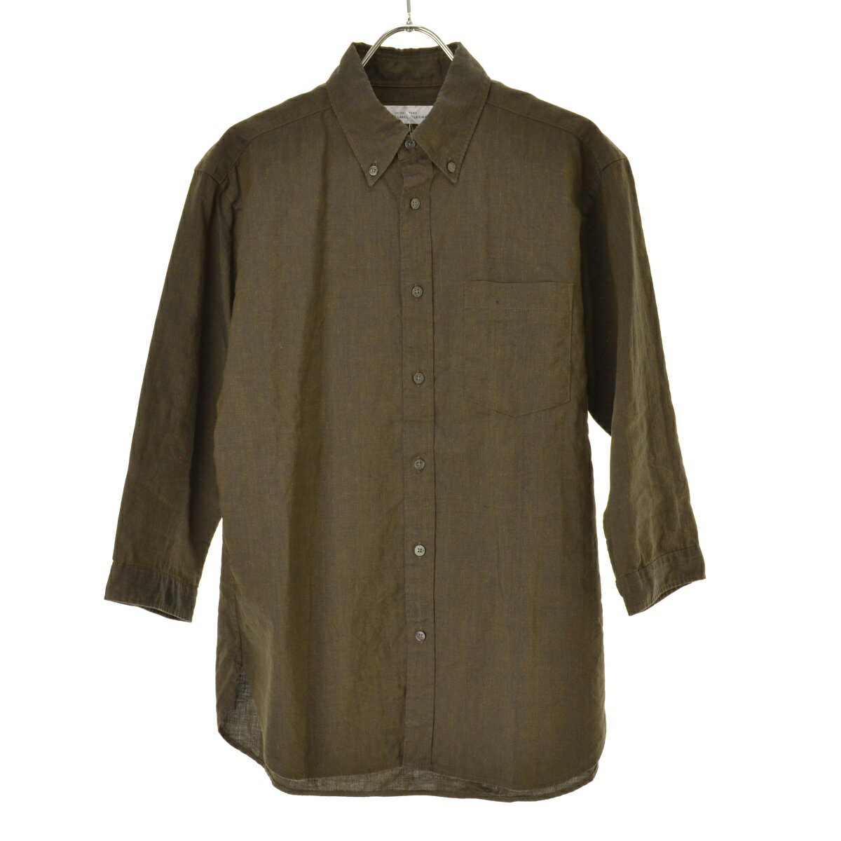 UNITED ARROWS GreenLabel / ユナイテッドアローズグリーンレーベルフレンチリネンボタンダウン七分袖シャツ