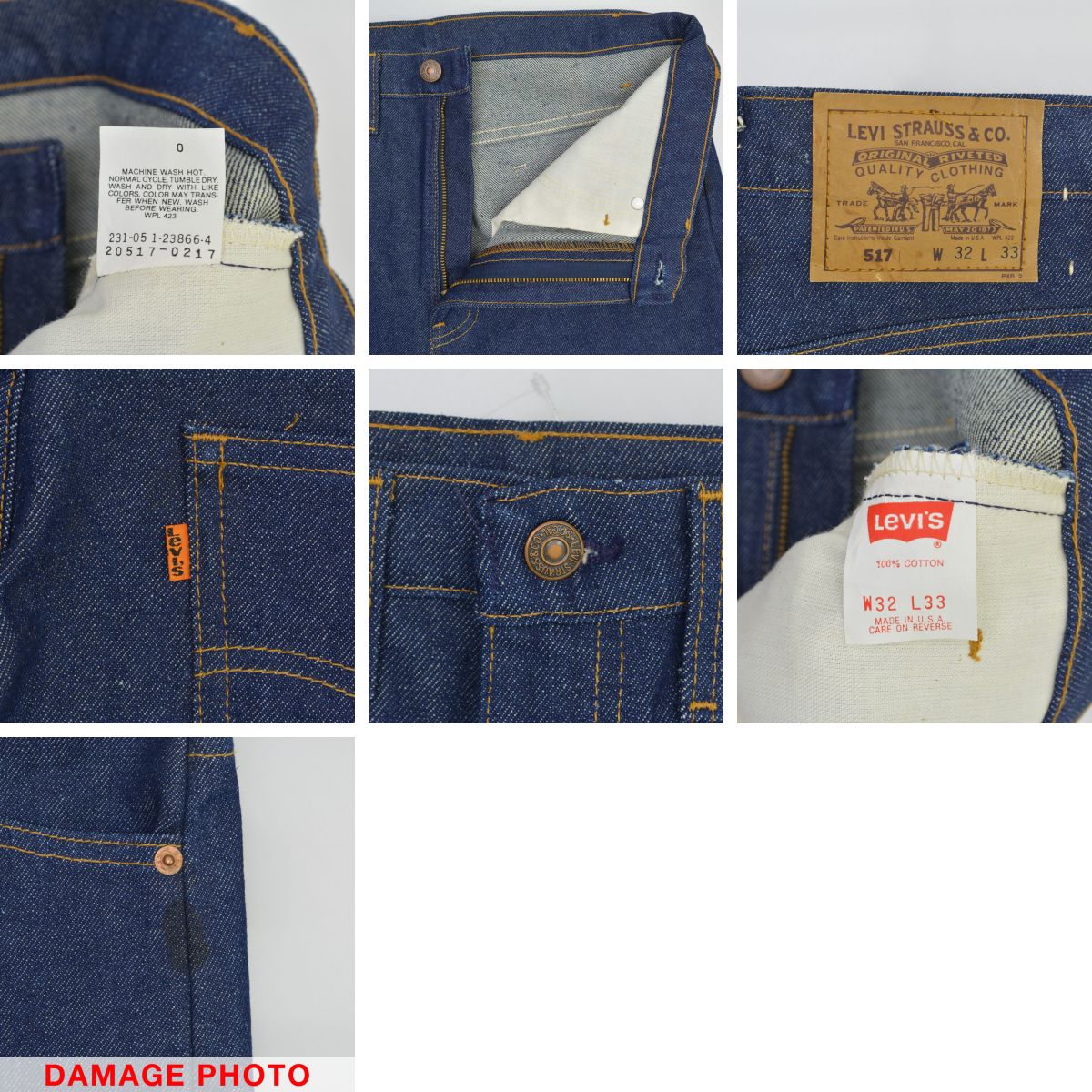 ブランド古着の買取販売カンフルの【中古】LEVIS / リーバイス80〜90s USA製 20517-0217デニムパンツ【cacgabbd-m】｜アングル3